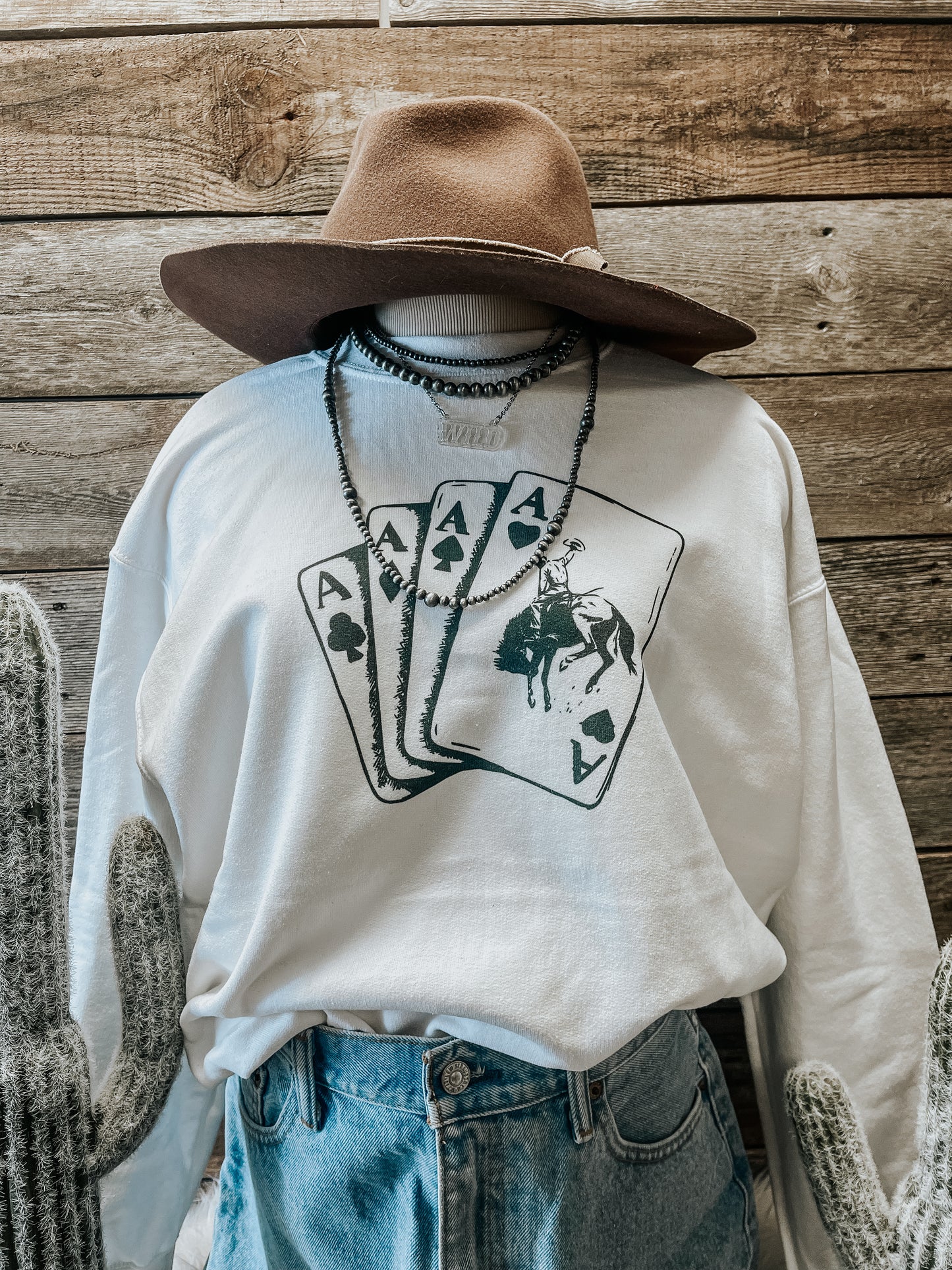 Cowboy Ace Crewneck