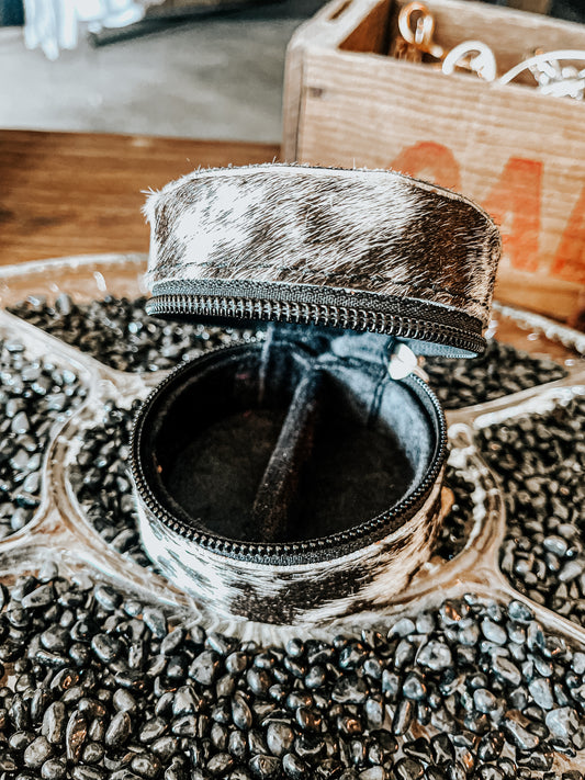 Cowhide Jewelry Box