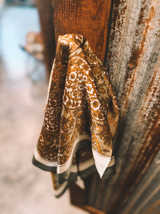 The Olive Paisley Wild Rag