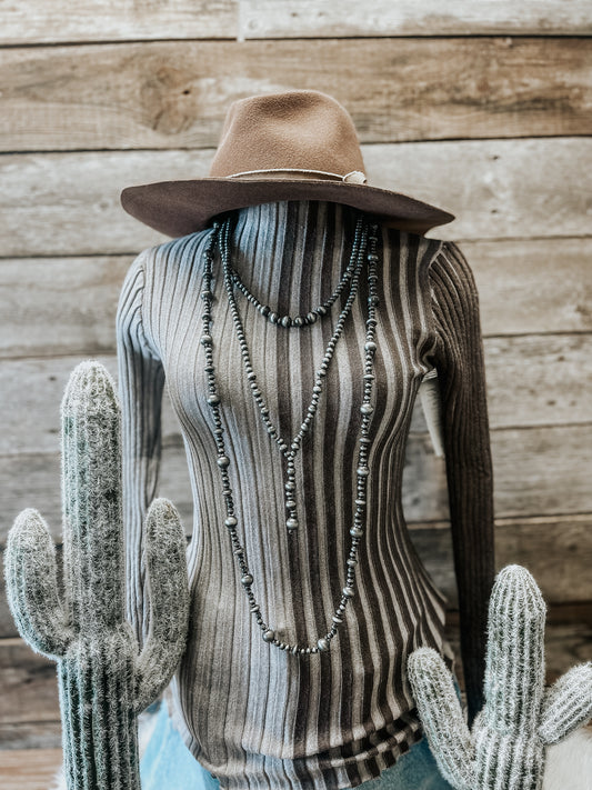 Half & Half Sweater (Mocha)