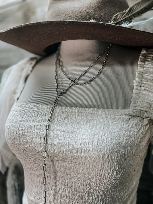 Small Paperclip Necklace