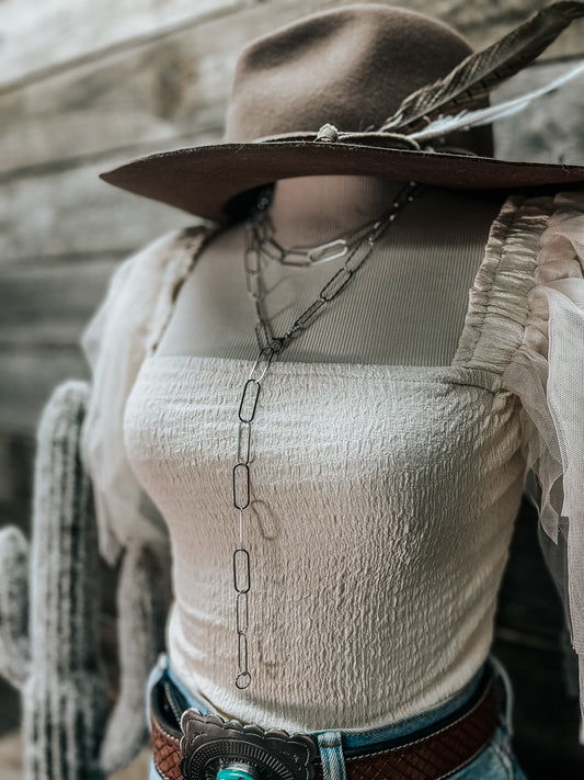 Large Paperclip Necklace