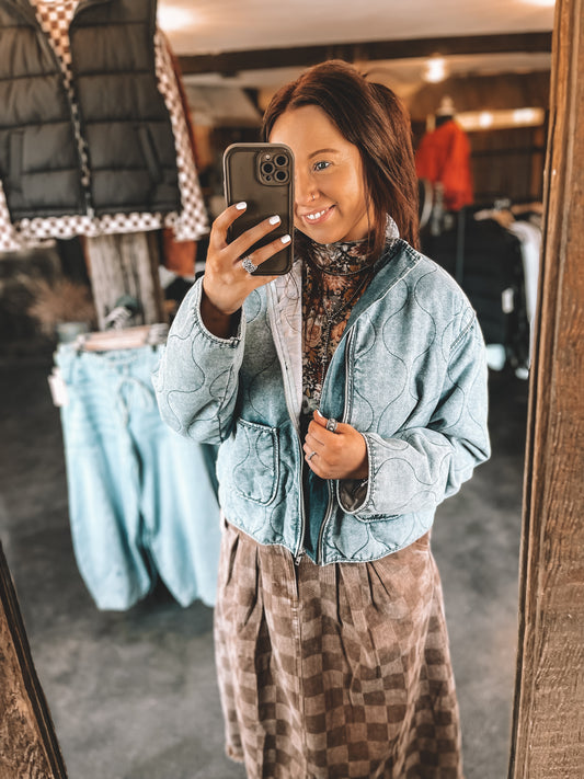 The Checked Out Skirt