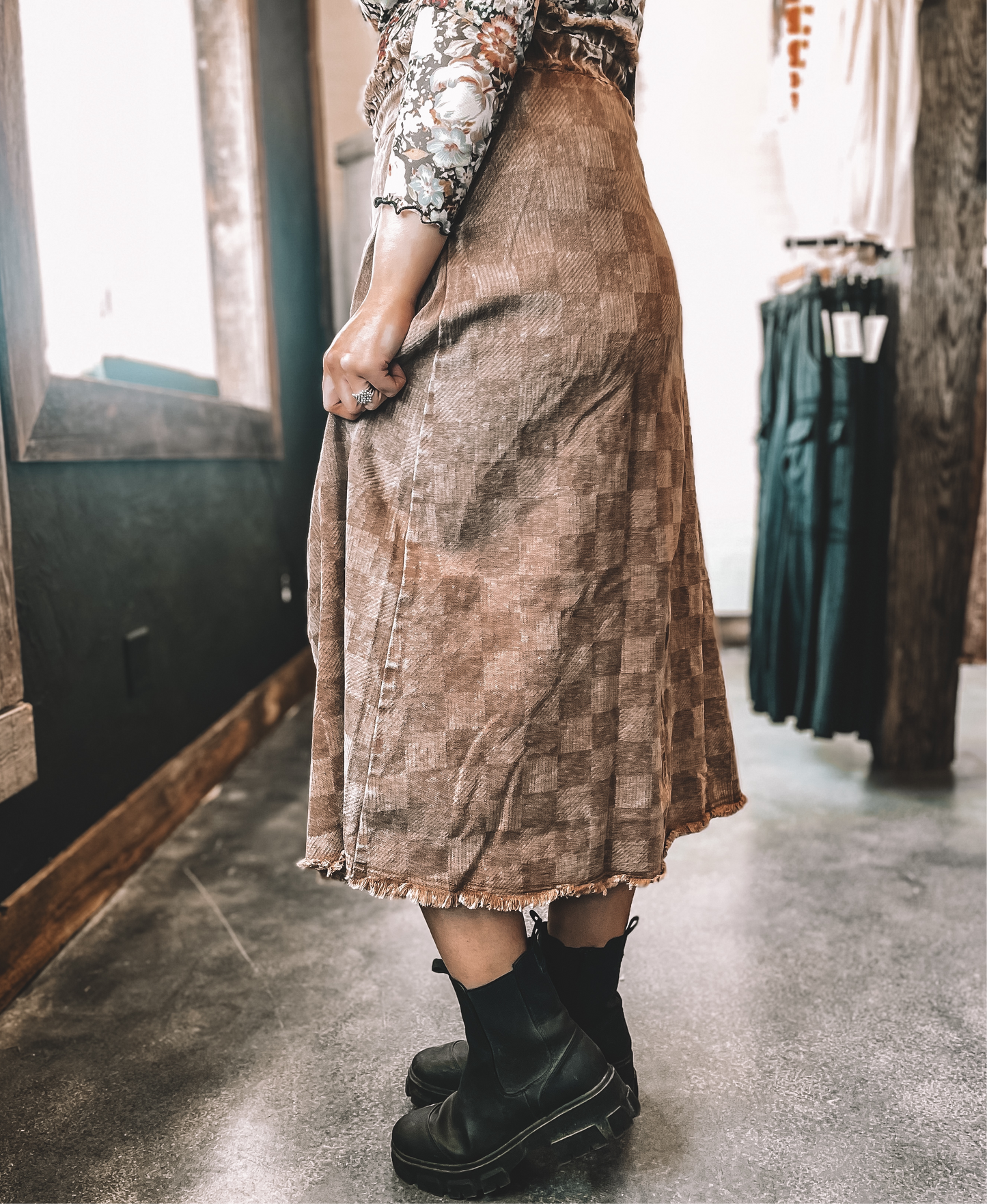 The Checked Out Skirt
