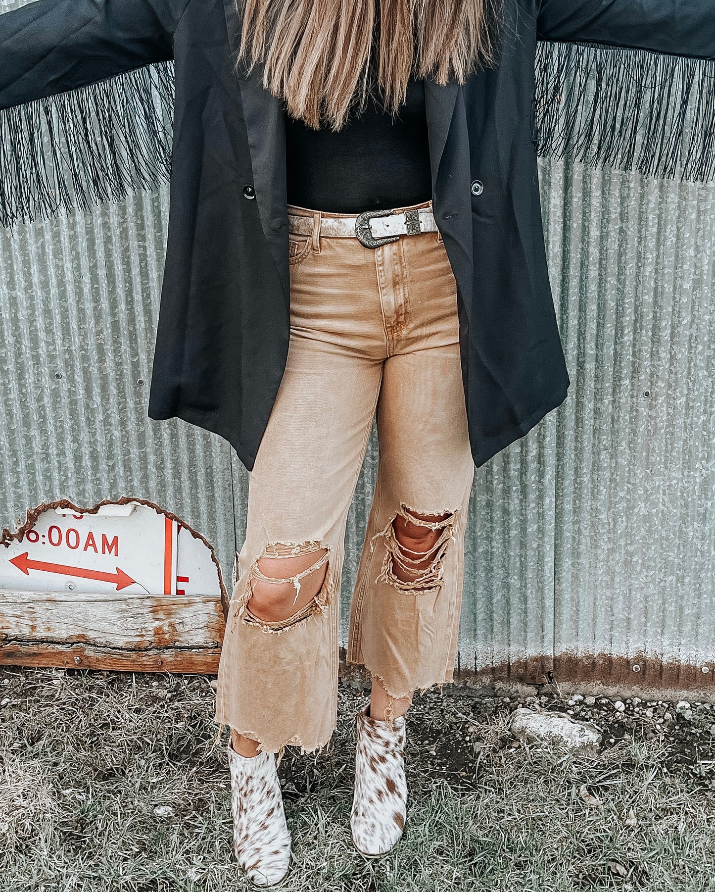 Mustard Seed Distressed Jeans