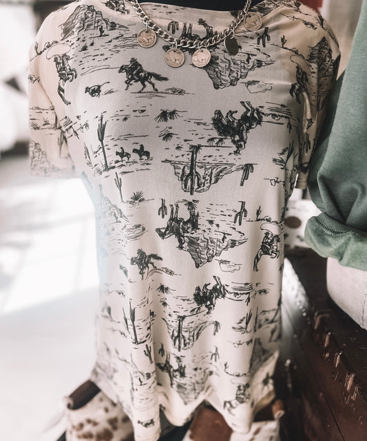 Cowboy Mesh Short Sleeve